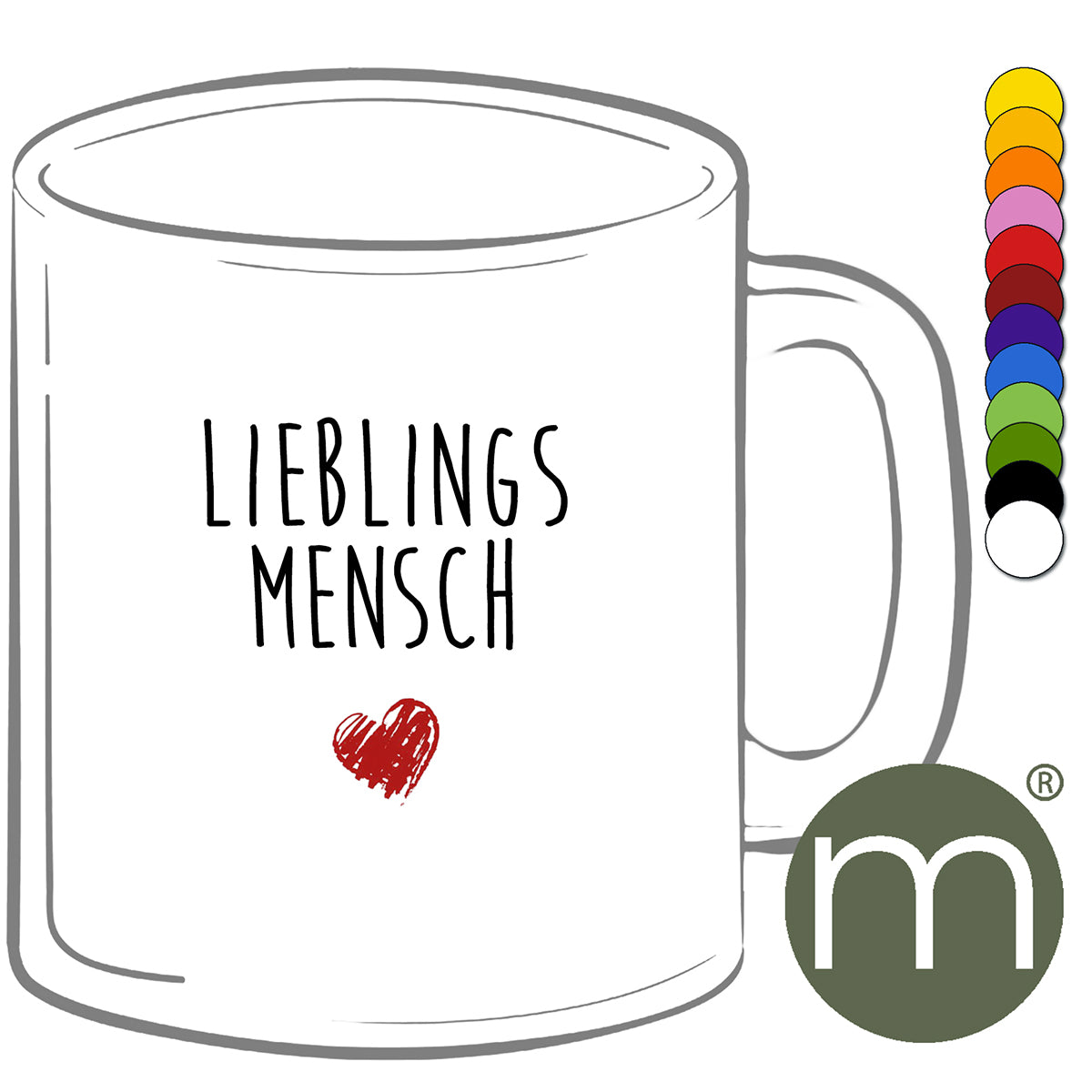 Tasse Klassik #11212 - LIEBLINGS MENSCH