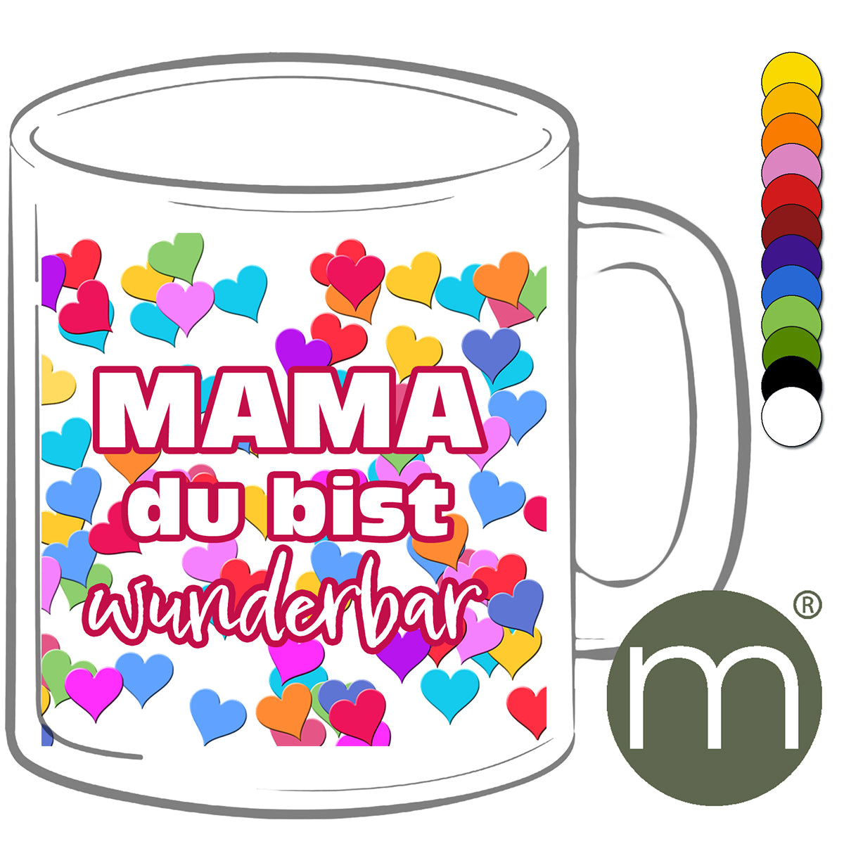 Tasse Klassik #11218 - Mama du bist wunderbar