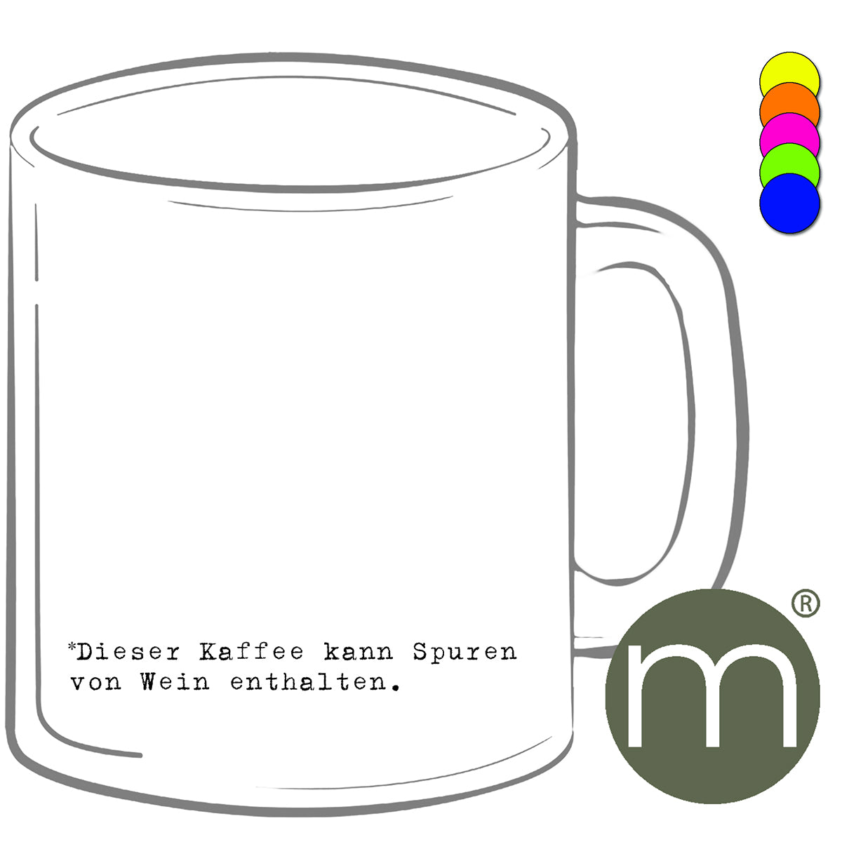 Tasse Neon #12259 - Dieser Kaffee...