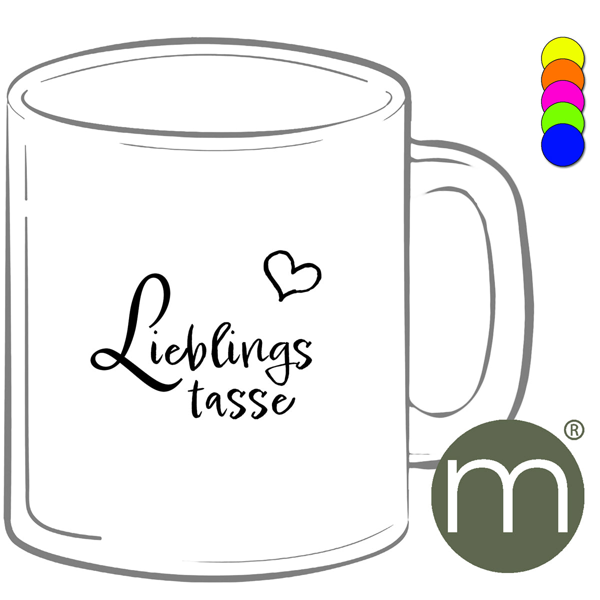 Tasse Neon #12268 - Lieblings tasse