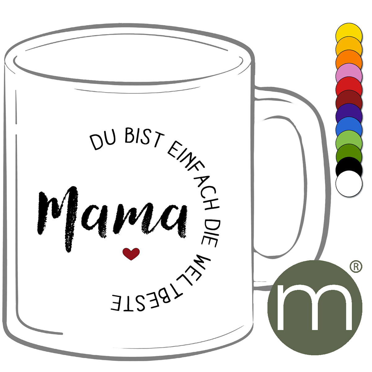 Tasse Klassik #11227 - Mama du bist...