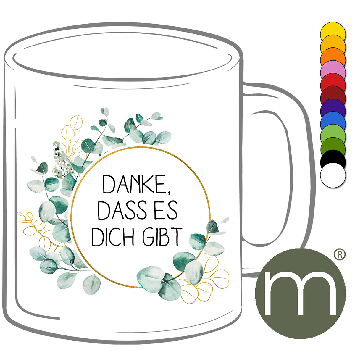 Tasse Klassik #11239 - Danke, dass es dich gibt