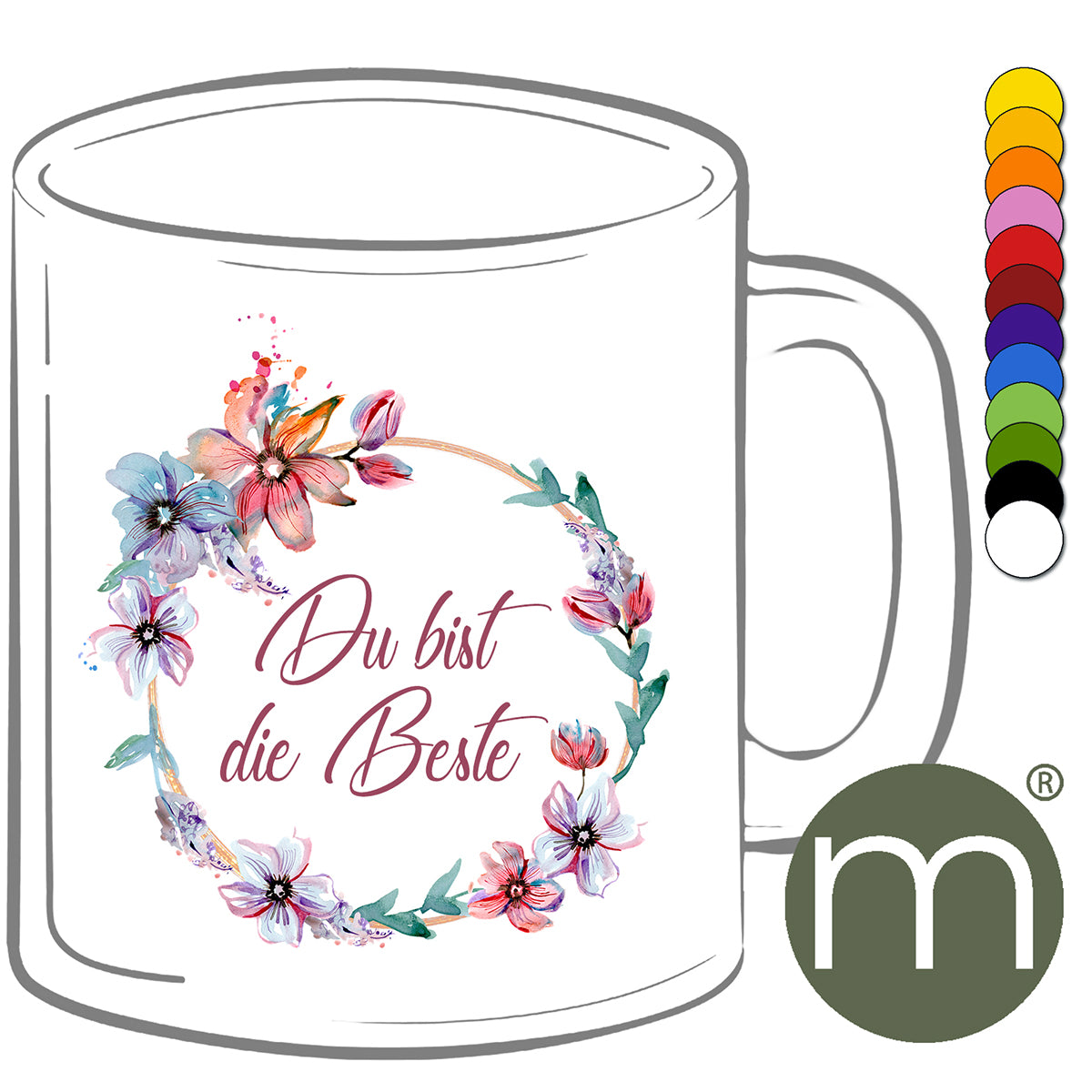 Tasse Klassik #11242 - Du bist die Beste
