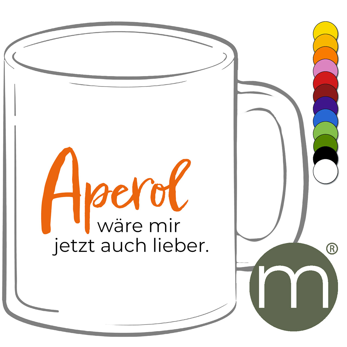 Tasse Klassik #11266 - Aperol wäre mir jetzt auch lieber