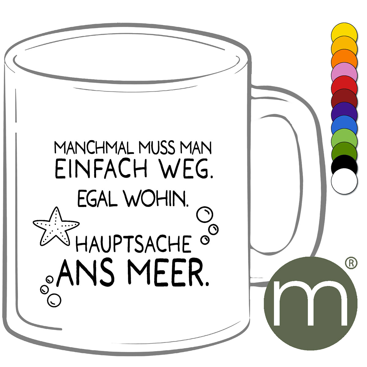 Tasse Klassik #11271 - Manchmal muss man einfach weg...
