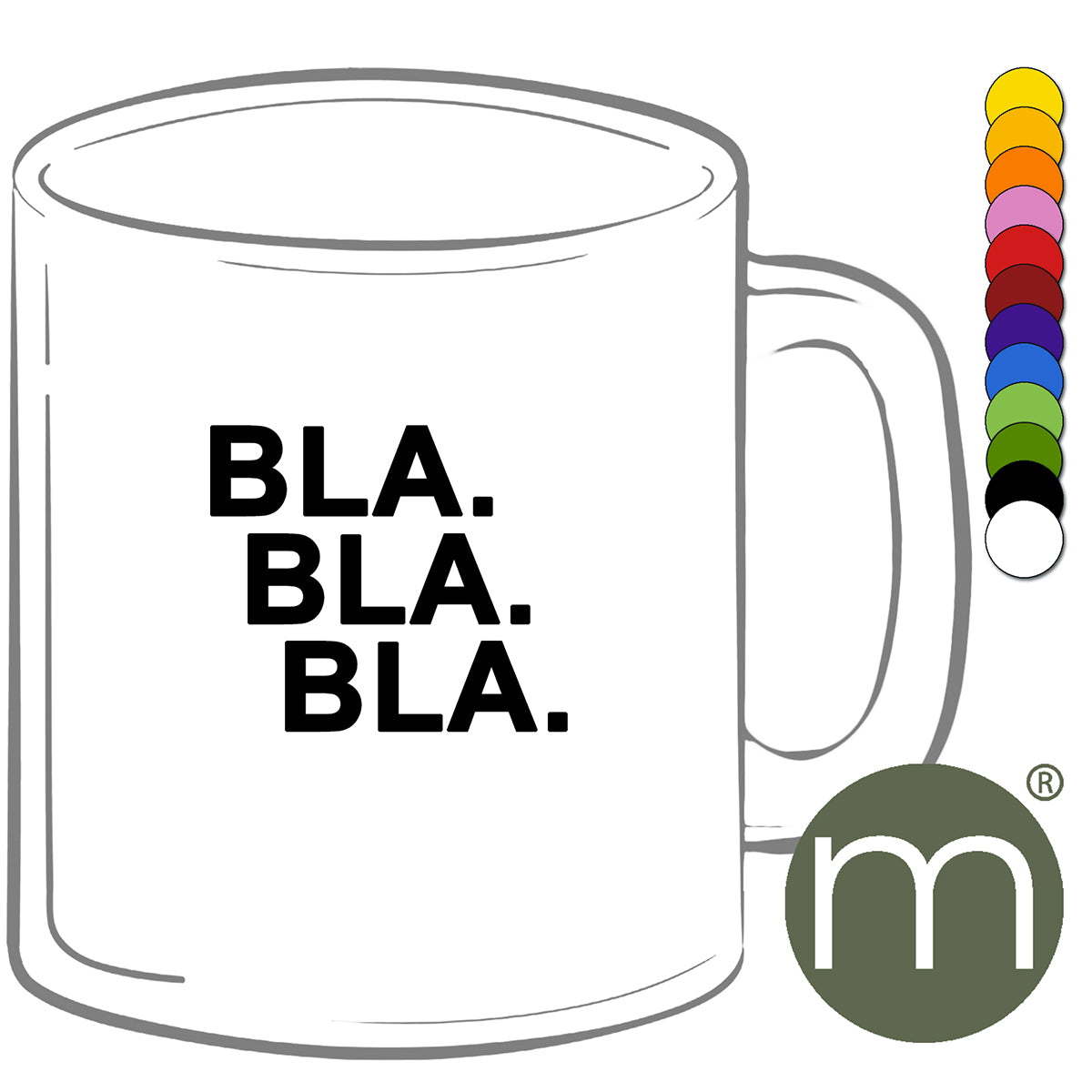 Tasse Klassik #11278 - BLA. BLA. BLA.