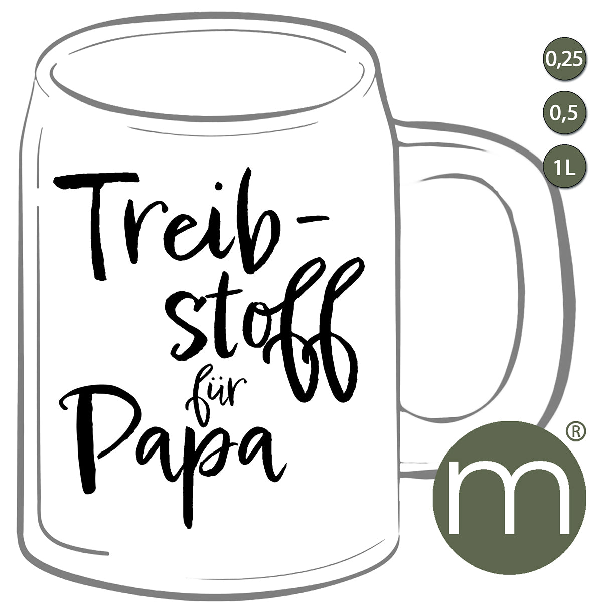 Krug #30601 - Treibstoff für Papa