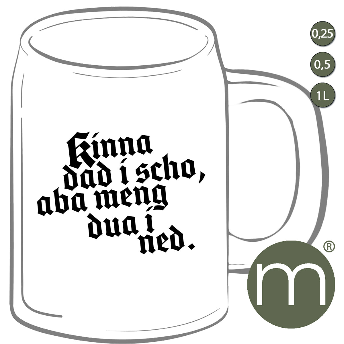 Krug #30401 - kinna dad i scho, aba meng dua i ned.