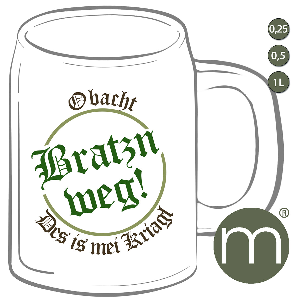Krug #30605 - Bratzn weg!