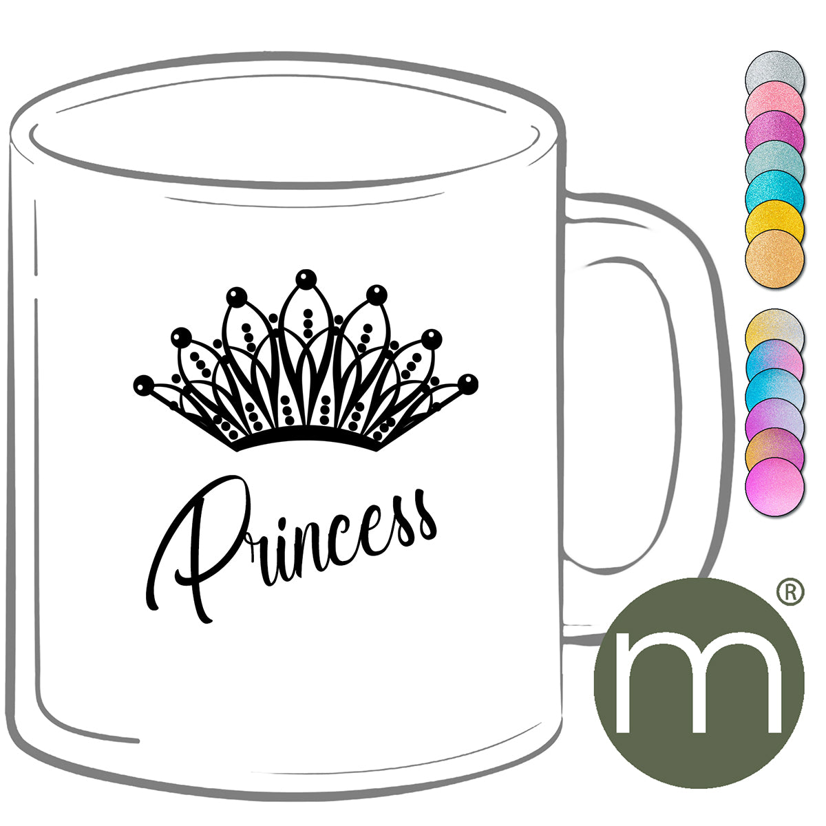 Tasse Glitzer #13256 - Princess
