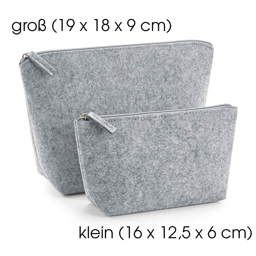 Accessoires Tasche aus Filz mit Namen