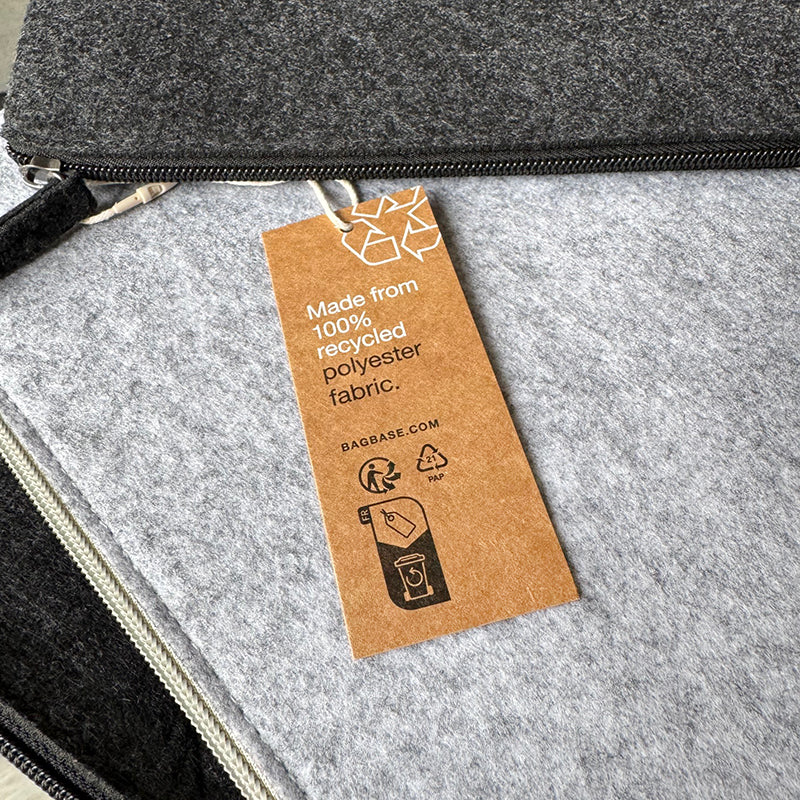 Tasche aus Filz quer mit Innentasche "wichtiger Kram"