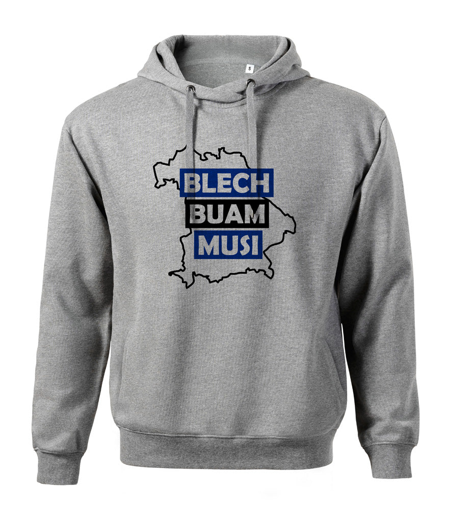 Hoodie BBM dunkelgrau meliert