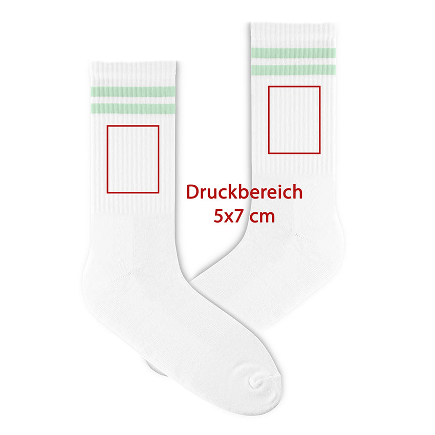 Bedruckte Tennissocken: DEIN Motiv