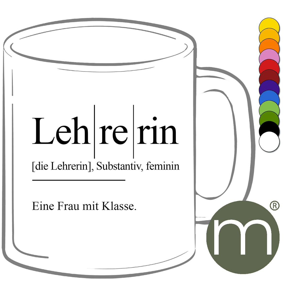 Tasse Klassik #11502 - Lehrerin