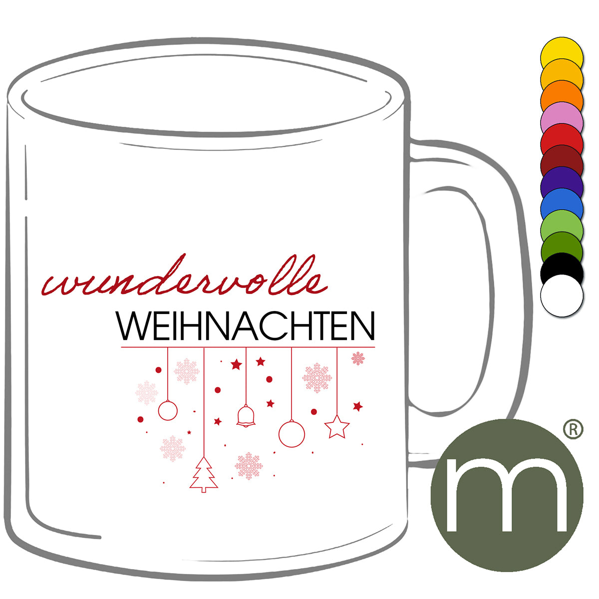 Tasse Klassik #11904 - wundervolle Weihnachten