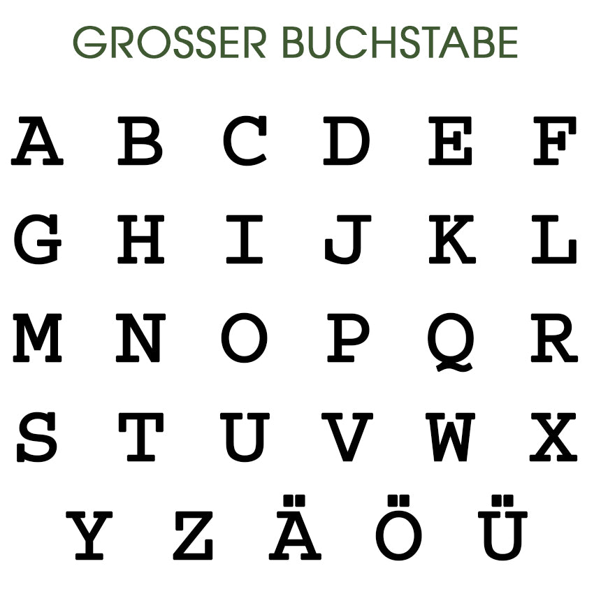 Accessoires Tasche aus Filz mit Namen