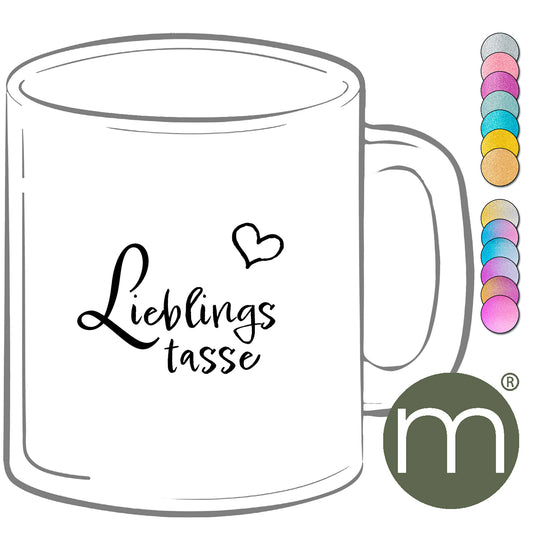 Tasse Glitzer #13268 - Lieblings tasse